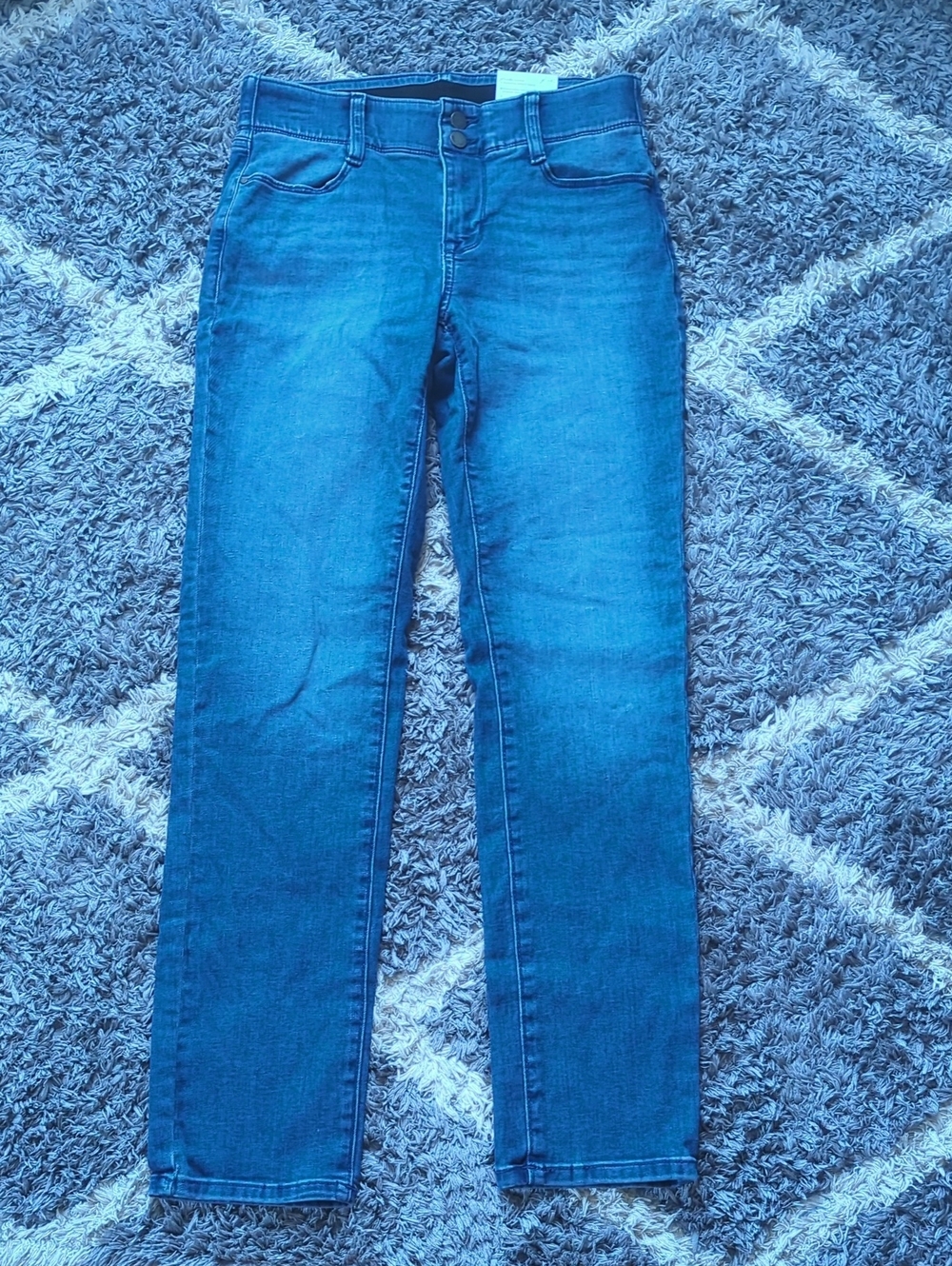 NWT Nine West Mid-Rise Straight Denim Stretch Tummy Control Size 8